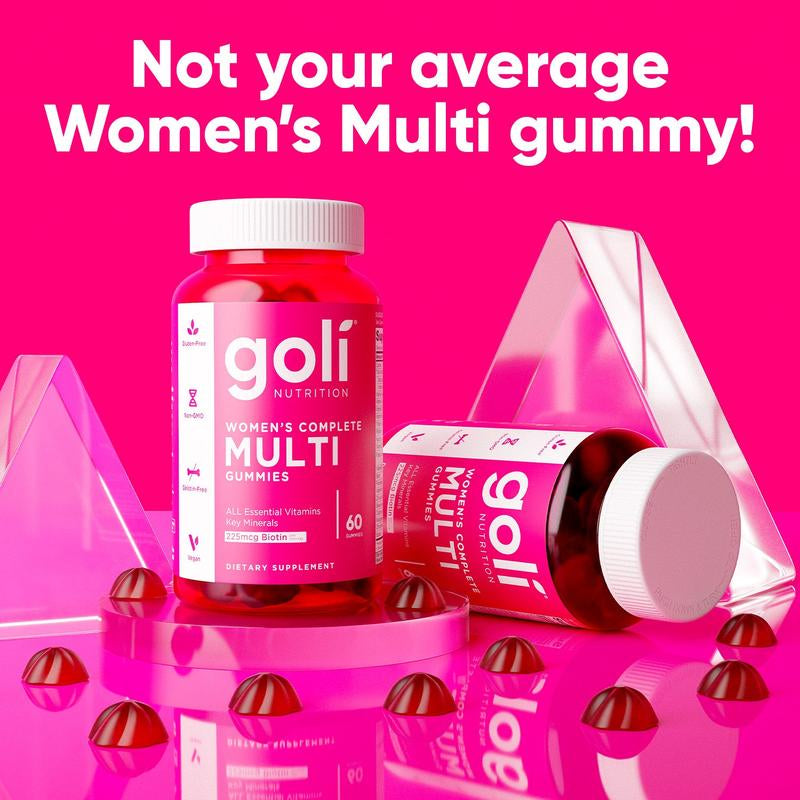 Ultimate Women's Multi Gummies 2-Pack: 13 Essential Vitamins for Healthy Hair, Skin & Nails, Immune Support, and Heart Health - Gluten-Free, Vegan, Non-GMO!