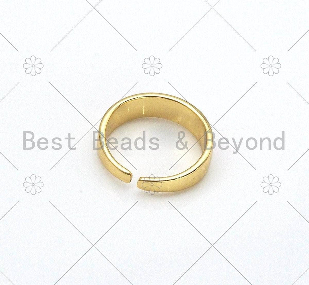 Enamel Star and Smiley Face Adjustable Ring, Sku#LD148