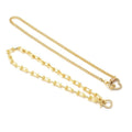 Gold U Chain Cuban Chain CZ Clasp Necklace,sku#EF321