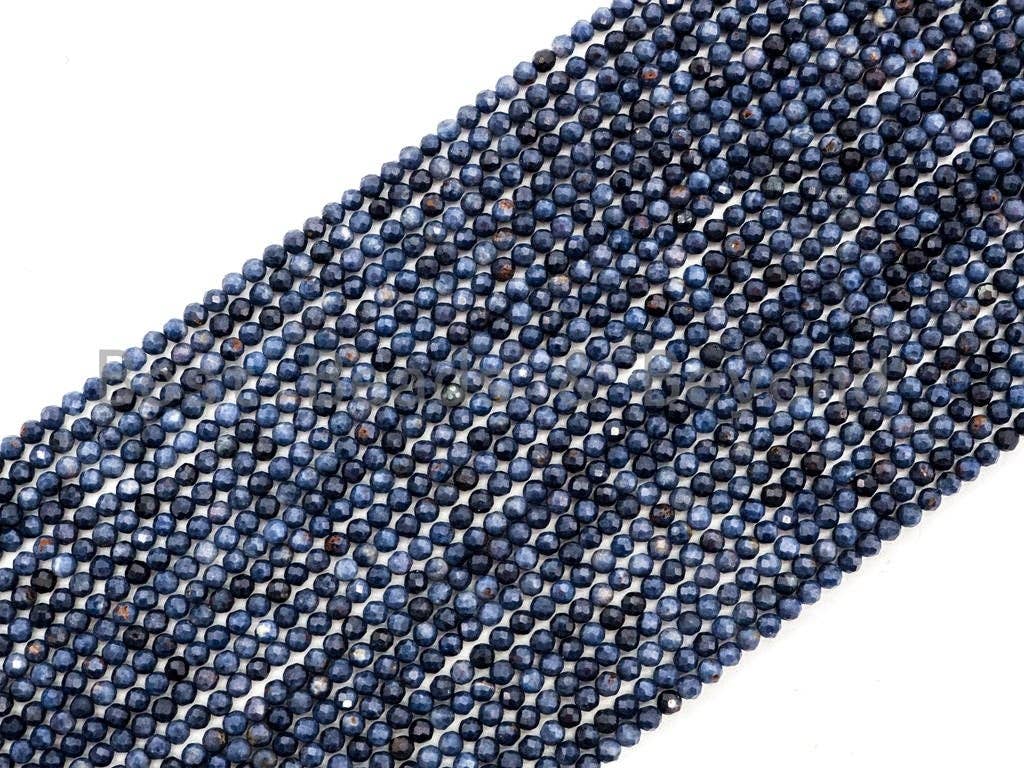 High Quality Natural Sapphire beads, 4mm/5mm, sku#U232