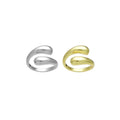 Plain Gold Silver Wrap Adjustable Ring, Sku#A195