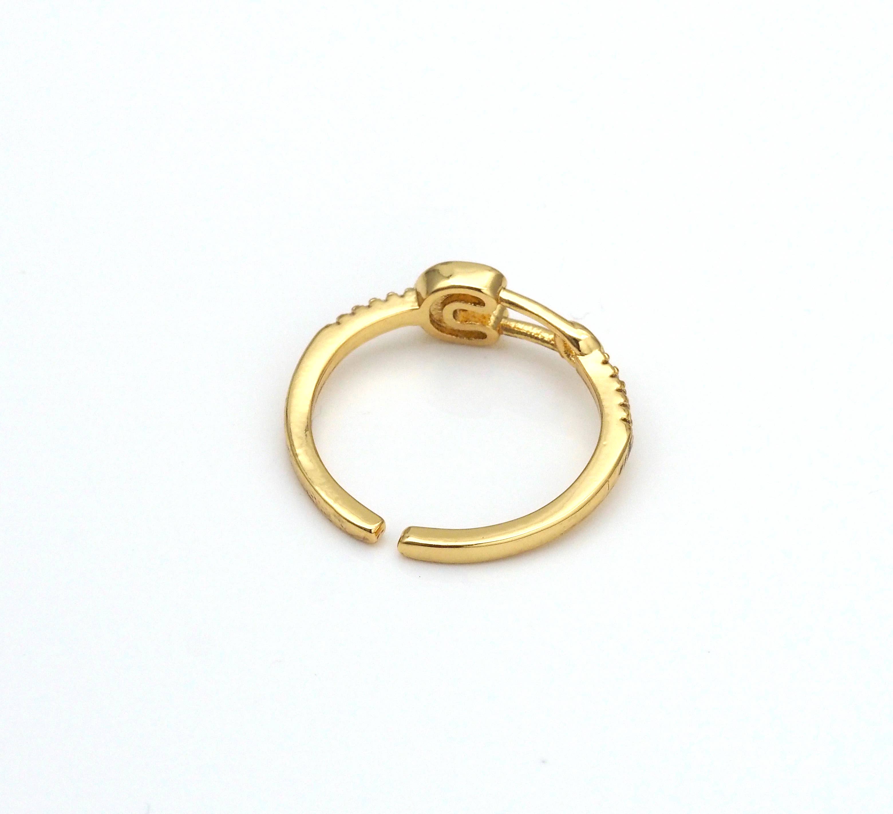 Enamel Safety Pin Adjustable Ring,X280