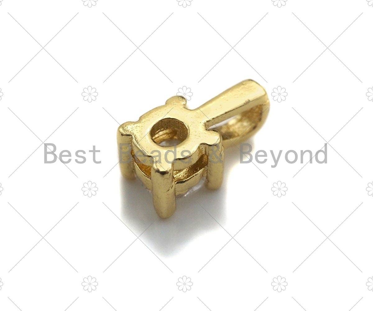 Round CZ Diamond Shape charm, sku#L446