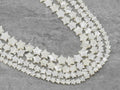 Quality White Shell Five Point Star Shape Beads, 6mm/8mm/10mm/12mm/15mm Mother of Pearl Beads, 15.5'' Full Strand, Sku#T12