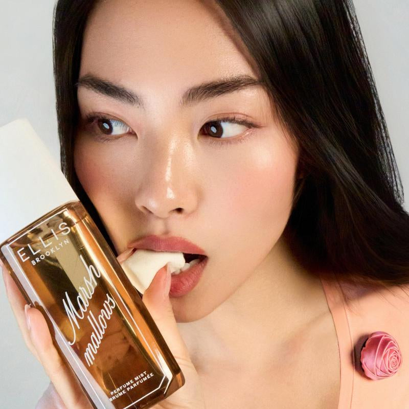 MARSHMALLOWS Perfume Mist 90Ml - Gourmand Perfume Mist with Marshmallow, Caramel Accord, Milky Musks, Vanilla Orchid, and Lemon
