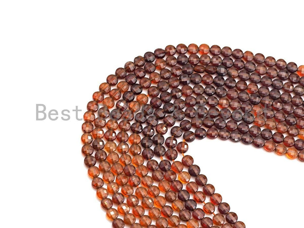 4mm High Quality Natural Golden Brown Garnet Beads,sku#U784