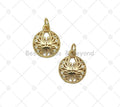 CZ Round Scorpion Charm, Sku#LD193