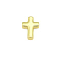 3D Gold Cross Shape Charm Pendant, Sku#LD675