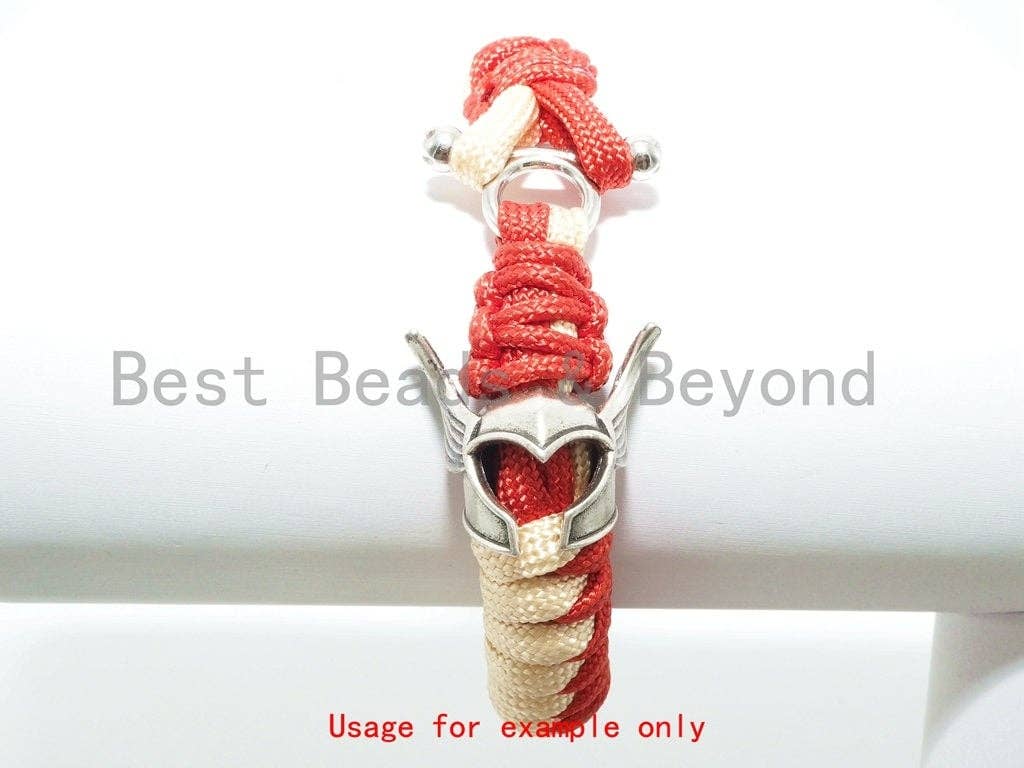 Antique Roman Warrior helmet bead, For Paracord Bracelet making, helmet Charms for men's bracelet, DIY Jewelry, 21x25mm, 1pc, sku#Y98