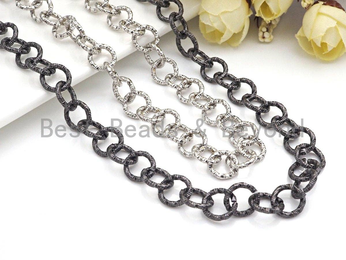 11mm Chunky Linked Chain by Yard, sku#E508