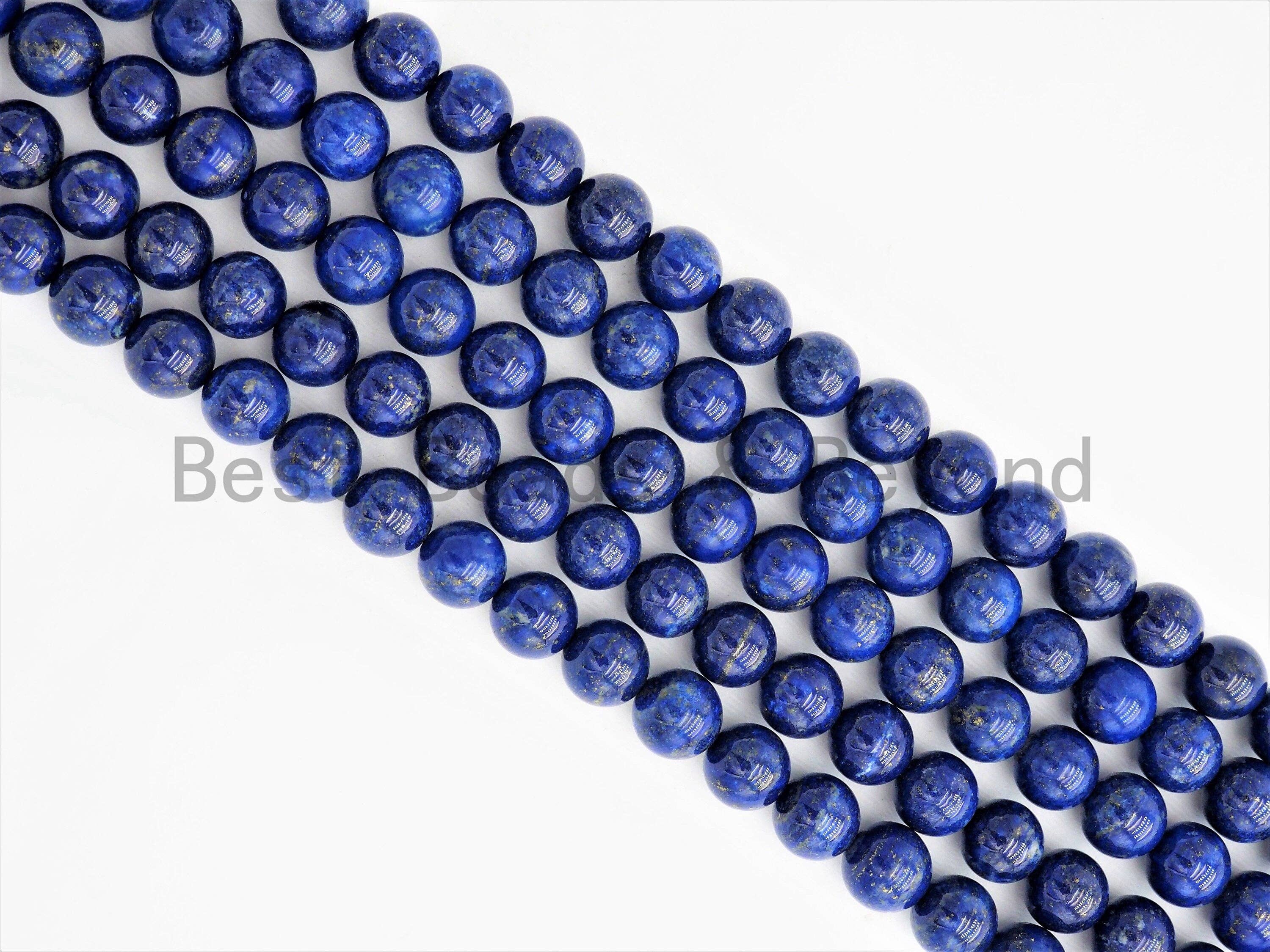 High Quality Natural Lapis Smooth Round Beads, U348