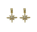 CZ Pearl North Star Charm, Sku#LD283c