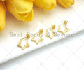 18K Gold Five Point Star Earrings, SKU#LD62