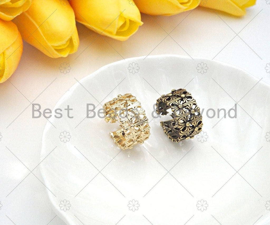 Cross Chunky Adjustable Ring, Sku#Y412