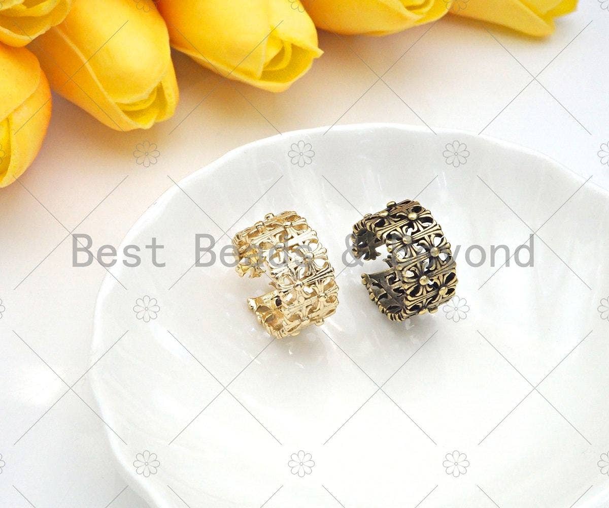 Cross Chunky Adjustable Ring, Sku#Y412