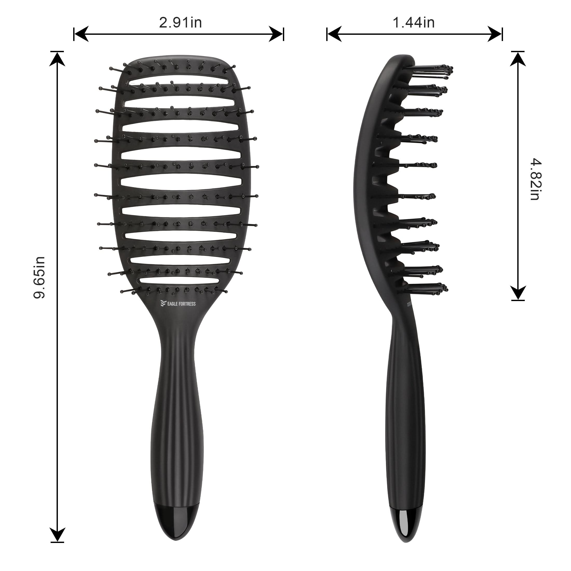 Eagle Fortress Professional Curved Vented Hair Brush Anti-Static