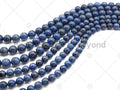 High Quality Natural Dumortierite Round smooth Beads, Navy Blue Genuine Beads, 6mm/8mm/10mm/12mm, 15.5'' Full Strand,Sku#U1085c