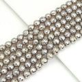 Mystic Champaign Agate Round Faceted Beads, Sku#UA317