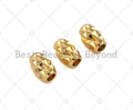 18K Gold High Polished Drum Spacer Beads, Cylinder Beads, Jewelry Findings, Bracelet Necklace Beads,4x7mm, Sku#ZX09