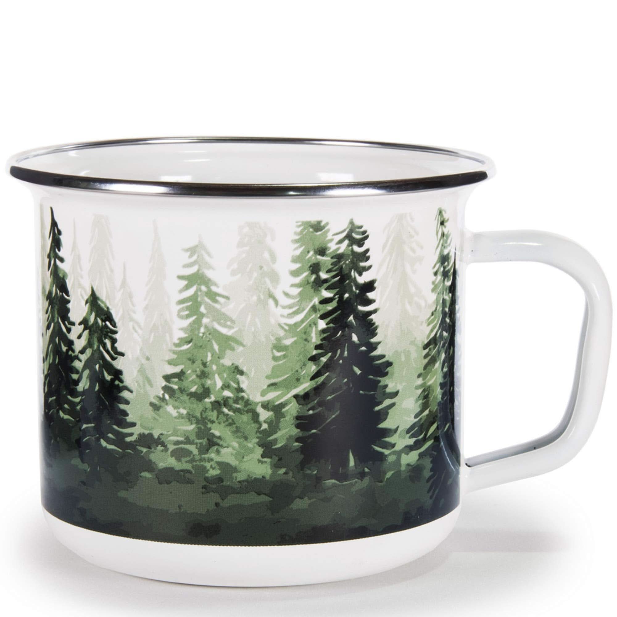 Golden Rabbit Enamelware 24 oz Grande Mugs Set of 4