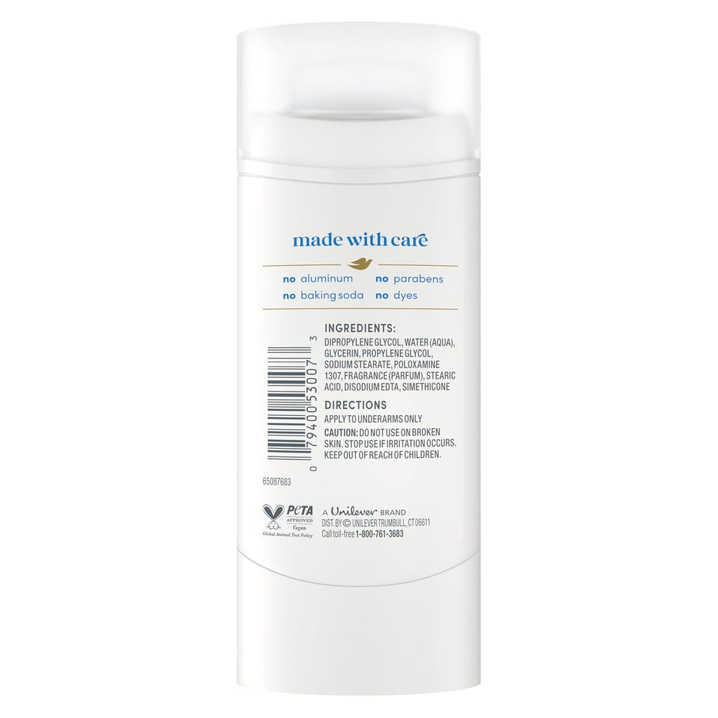 Dove Déodorant Stick Sensitive – Protection anti-odeurs 72h sans aluminium 68 g