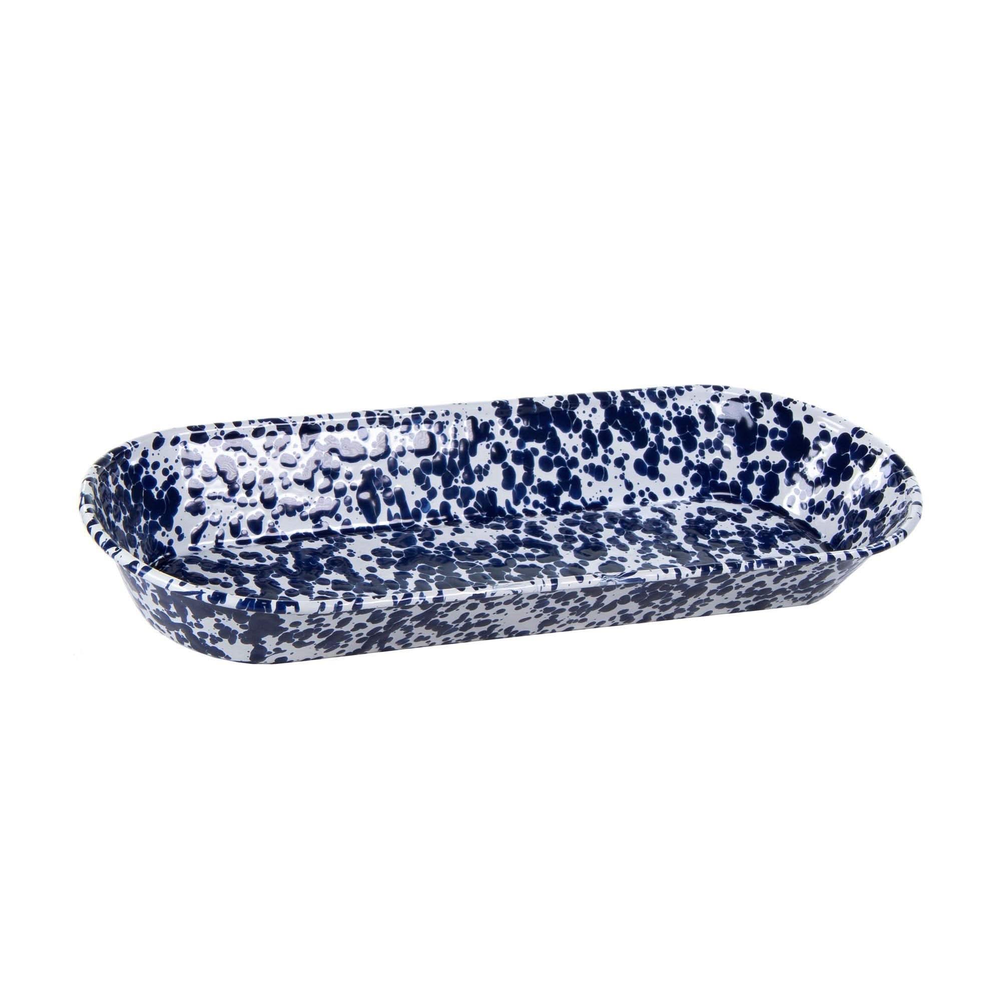 Golden Rabbit Enamelware 16" Oval Basket