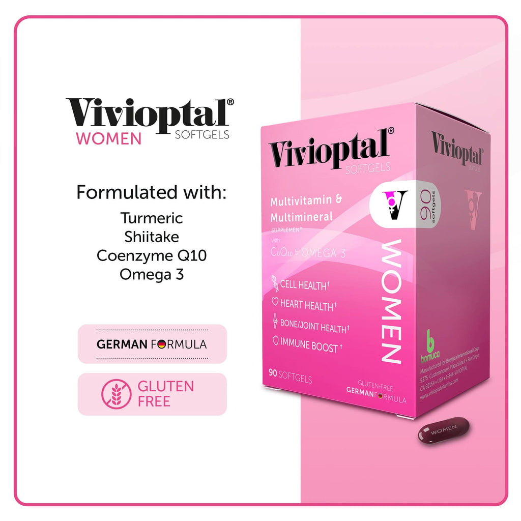 Vivioptal WOMEN  Multivitamin & Multimineral Supplement - 90 Softgels