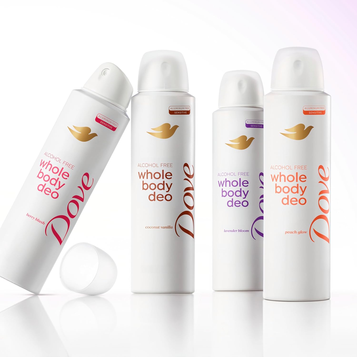 Déodorant corporel intégral sans alcool en spray Dove pour femme contrôle des odeurs 72 heures Lavande en fleurs 113 g