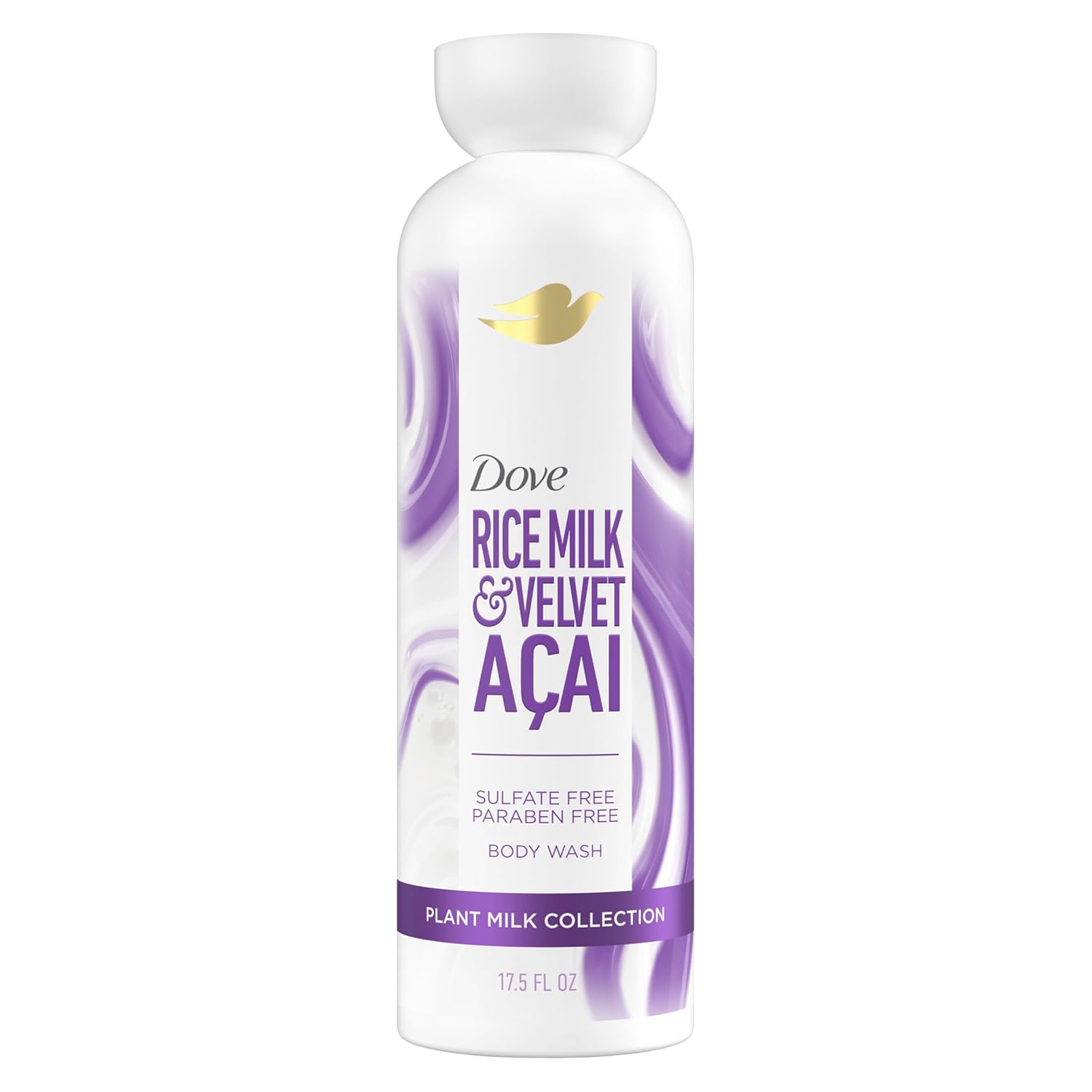 Gel Douche Crème Végétale Dove Açaï & Lait de Riz Pour Femme Pour une Peau Hydratée 517 ml