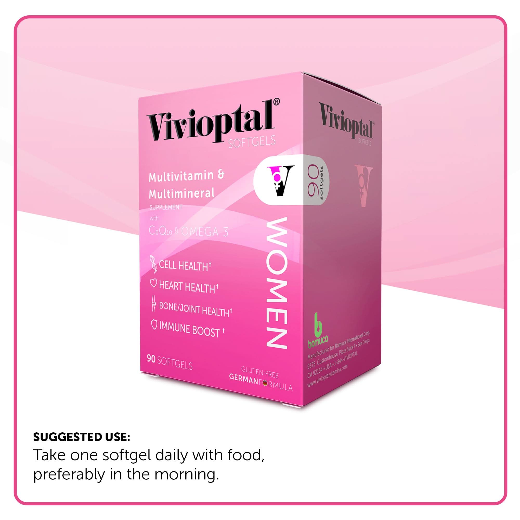 Vivioptal WOMEN  Multivitamin & Multimineral Supplement - 90 Softgels