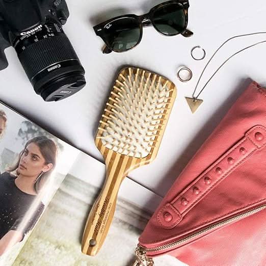 Olivia Garden Healthy Hair Eco-Friendly Bamboo Ionic Massage Hair Brush - HH-4
