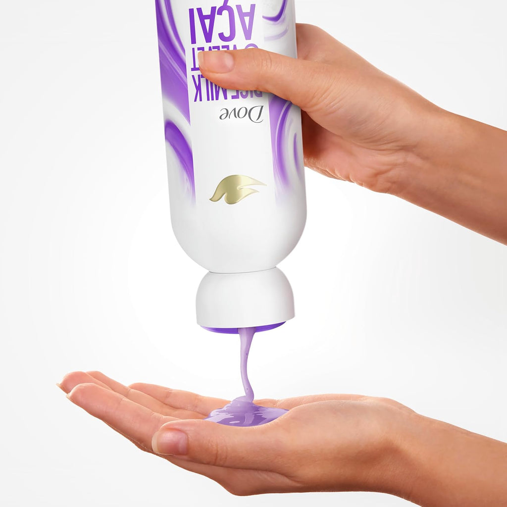 Gel Douche Crème Végétale Dove Açaï & Lait de Riz Pour Femme Pour une Peau Hydratée 517 ml