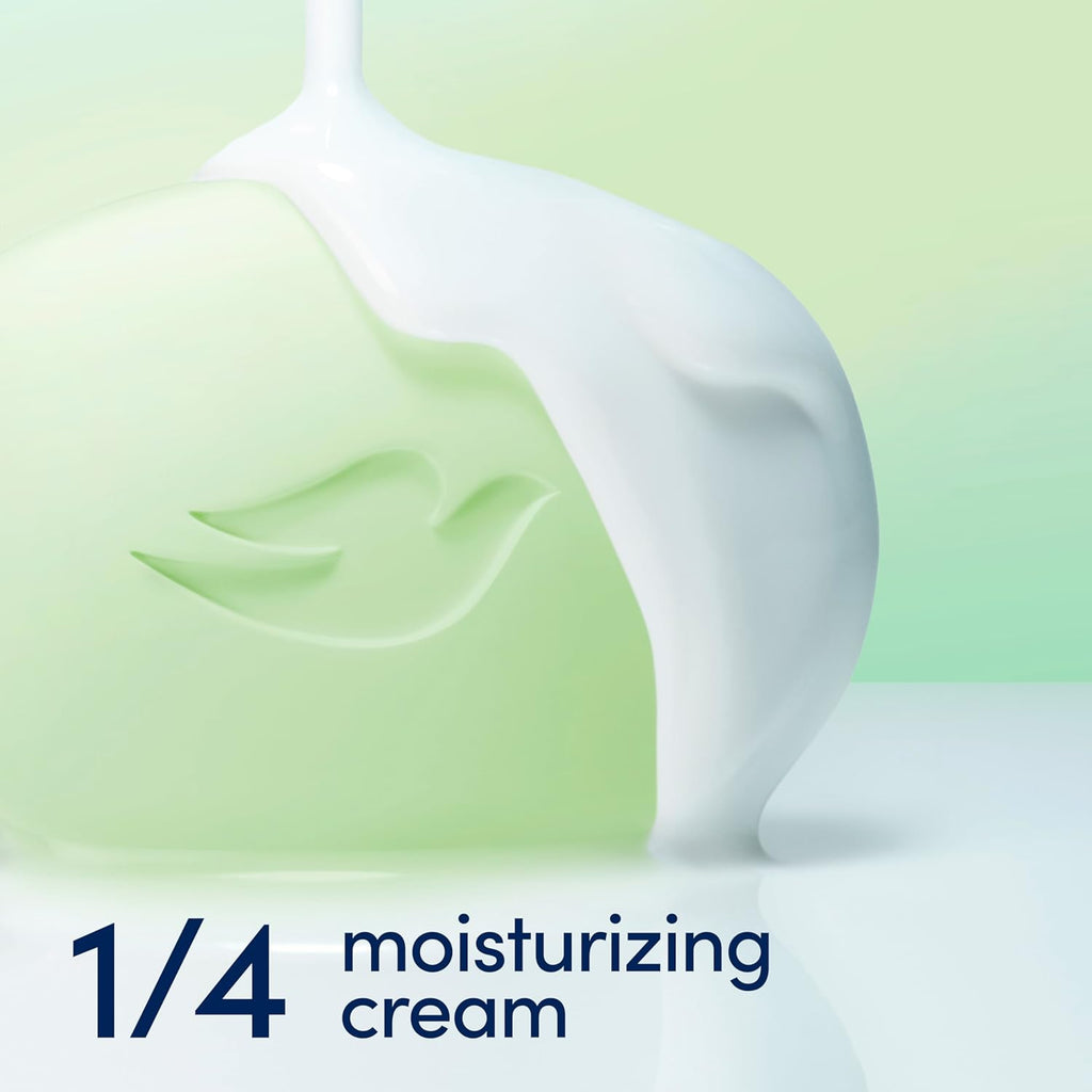 Pain de toilette Dove hydratation fraîcheur concombre et thé vert, 8 pains pour une peau rafraîchie, laisse la peau rafraîchie 106 g