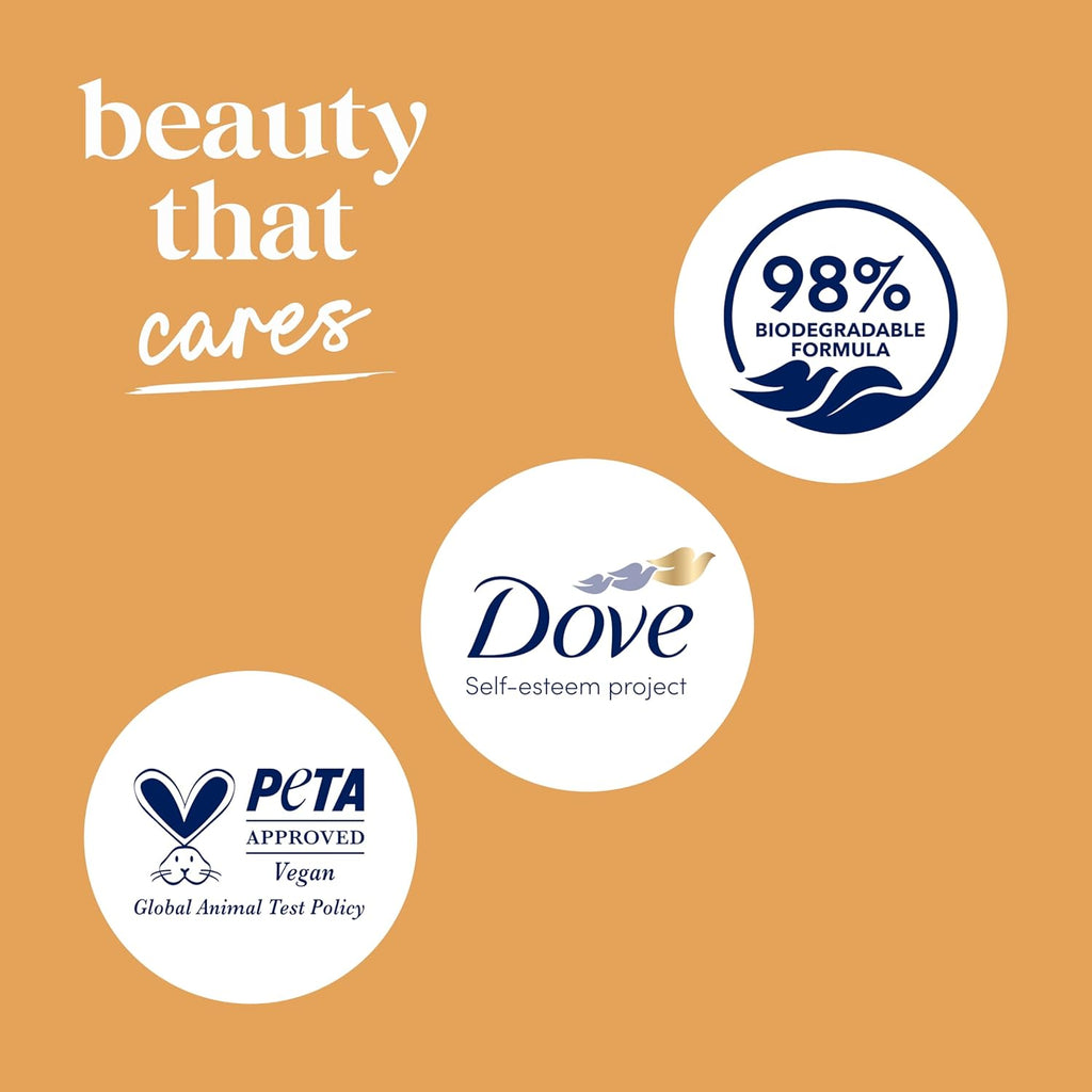 Nettoyant corps Dove avec pompe Soin Sécheresse à l'huile de jojoba Pour une peau douce et hydratée pendant 24h Nettoyant hydratant sans sulfates ni parabènes 907 g