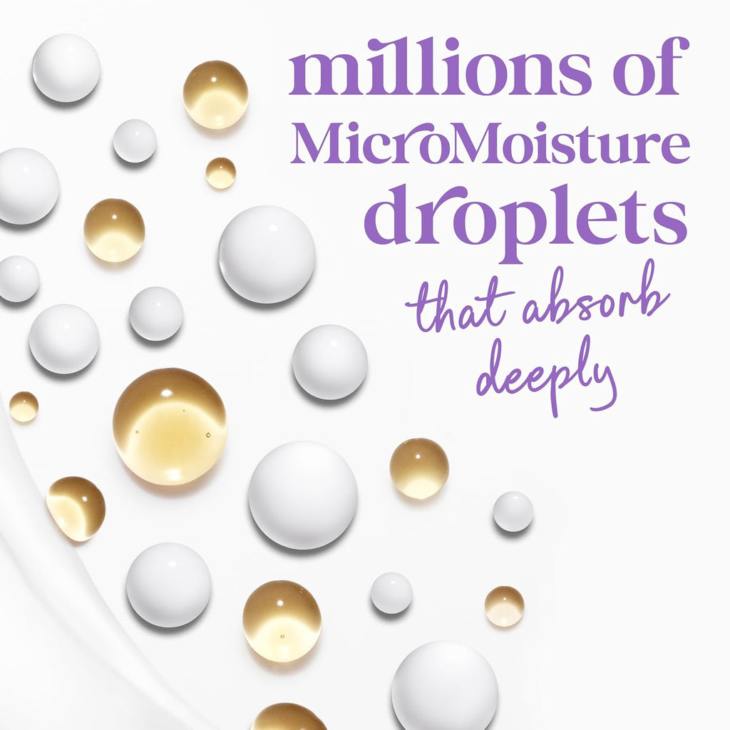 Gel douche Dove avec pompe, huile de lavande et camomille relaxantes, lot de 3 pour une peau régénérée et saine, nettoyant doux pour la peau avec MicroMoisture régénérant 24h, 867 g
