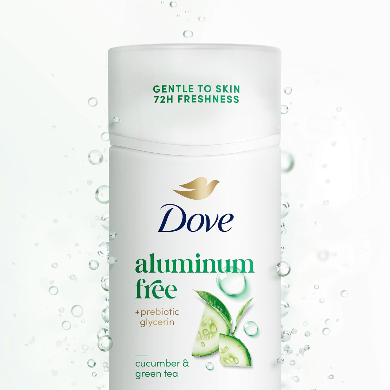 Dove Déodorant Stick Concombre & Thé Vert protection anti-odeurs 72h Sans Aluminium 68 g