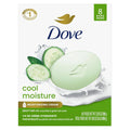 Pain de toilette Dove hydratation fraîcheur concombre et thé vert, 8 pains pour une peau rafraîchie, laisse la peau rafraîchie 106 g