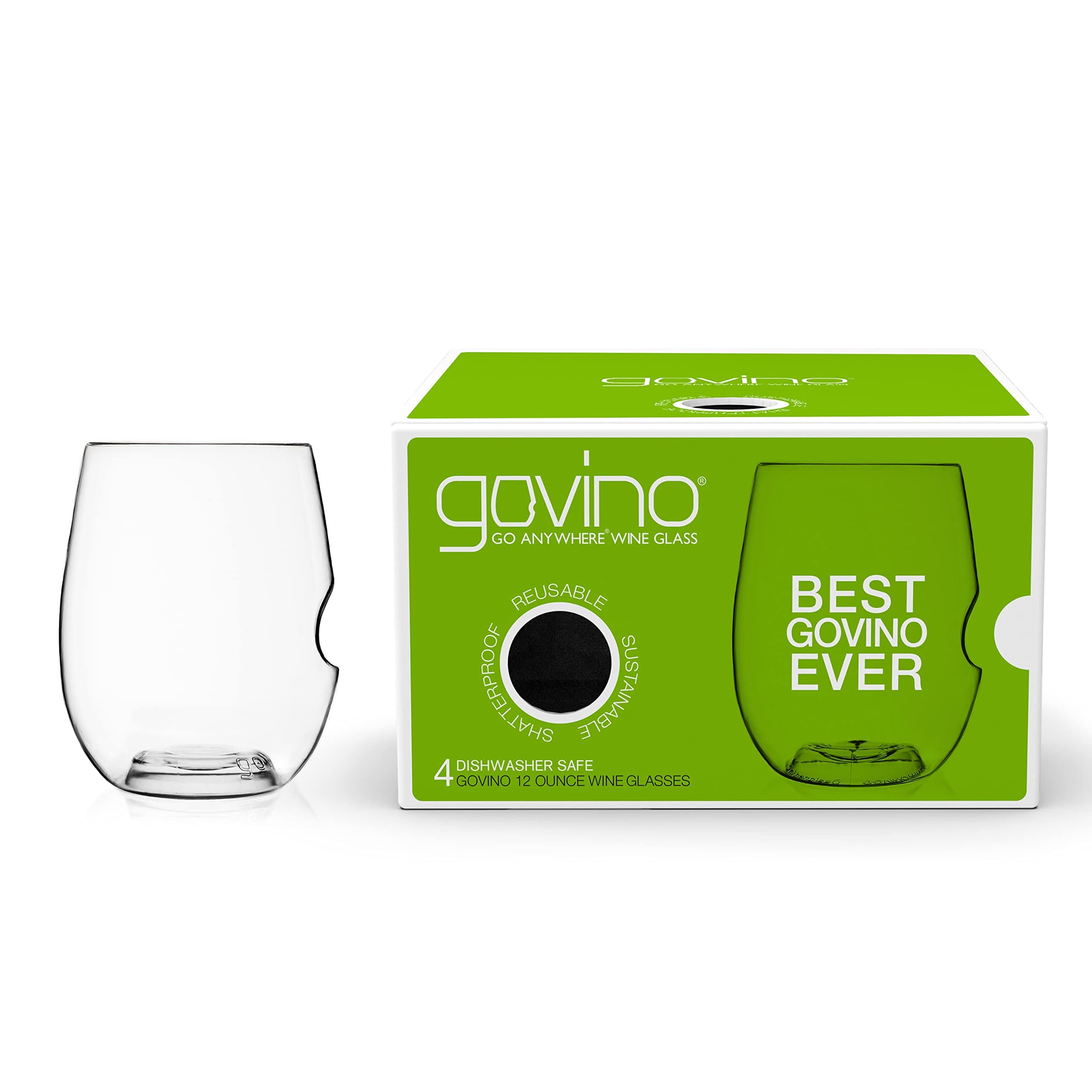 govino The original shatterproof wine glass | 12 oz. Each | Set of 4