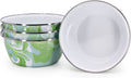 Golden Rabbit Enamelware Modern Monet Salad Bowls - Set of 4