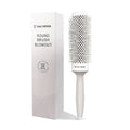 Eagle Fortress Professional Extended Barrel Round Hair Brush for Blow Drying with Ceramic + Ionic, Grey 1.69in