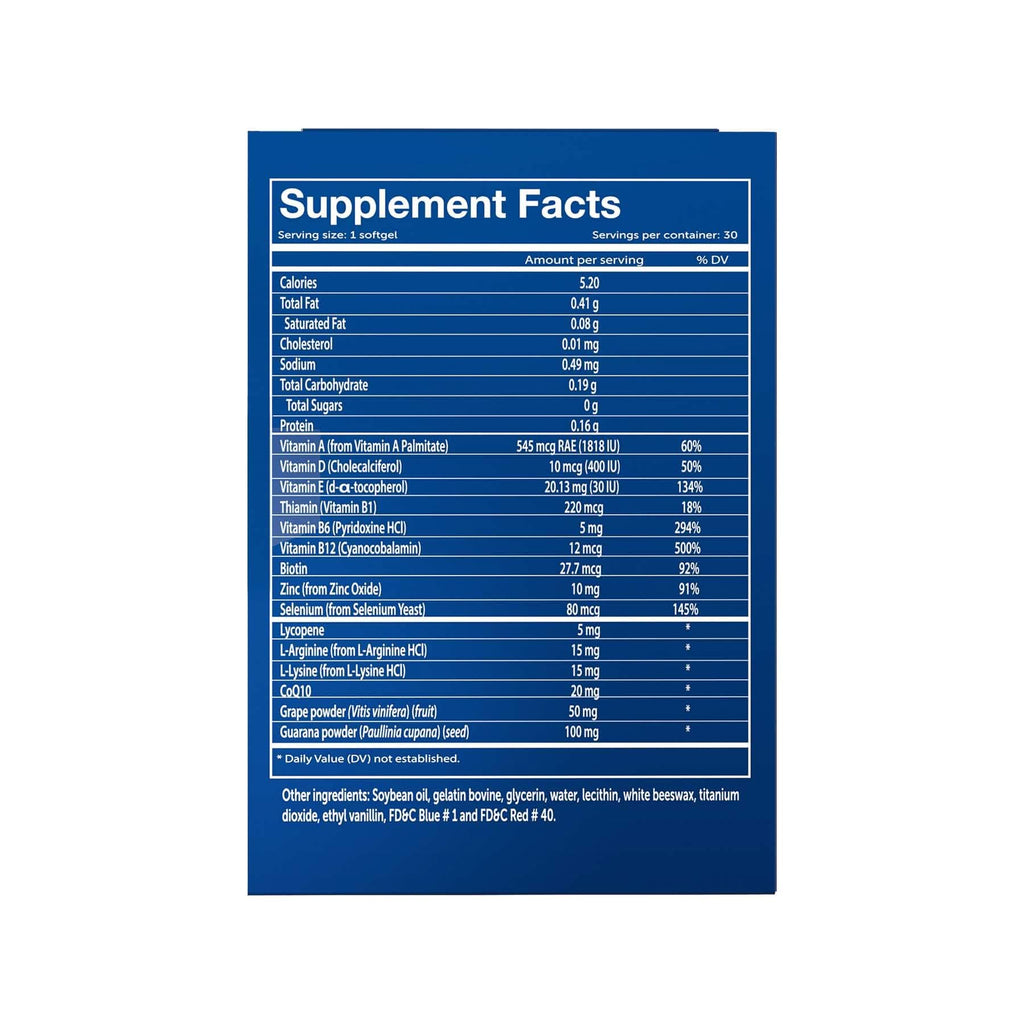 Vivioptal for Men, 30 Softgels + Vivioptal Lux, 60 Softgels, Multivitamin & Multimineral, Gluten Free, German Formula