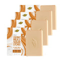 Pain de Toilette Solide Lait Végétal Noix de Coco & Sucre Litchi Revitalisant Douceur Dove, Lot de 4, pour une Peau Hydratée, Nettoyant Doux, Sans Sulfates ni Parabènes, Formule Biodégradable à 98%, 142 g