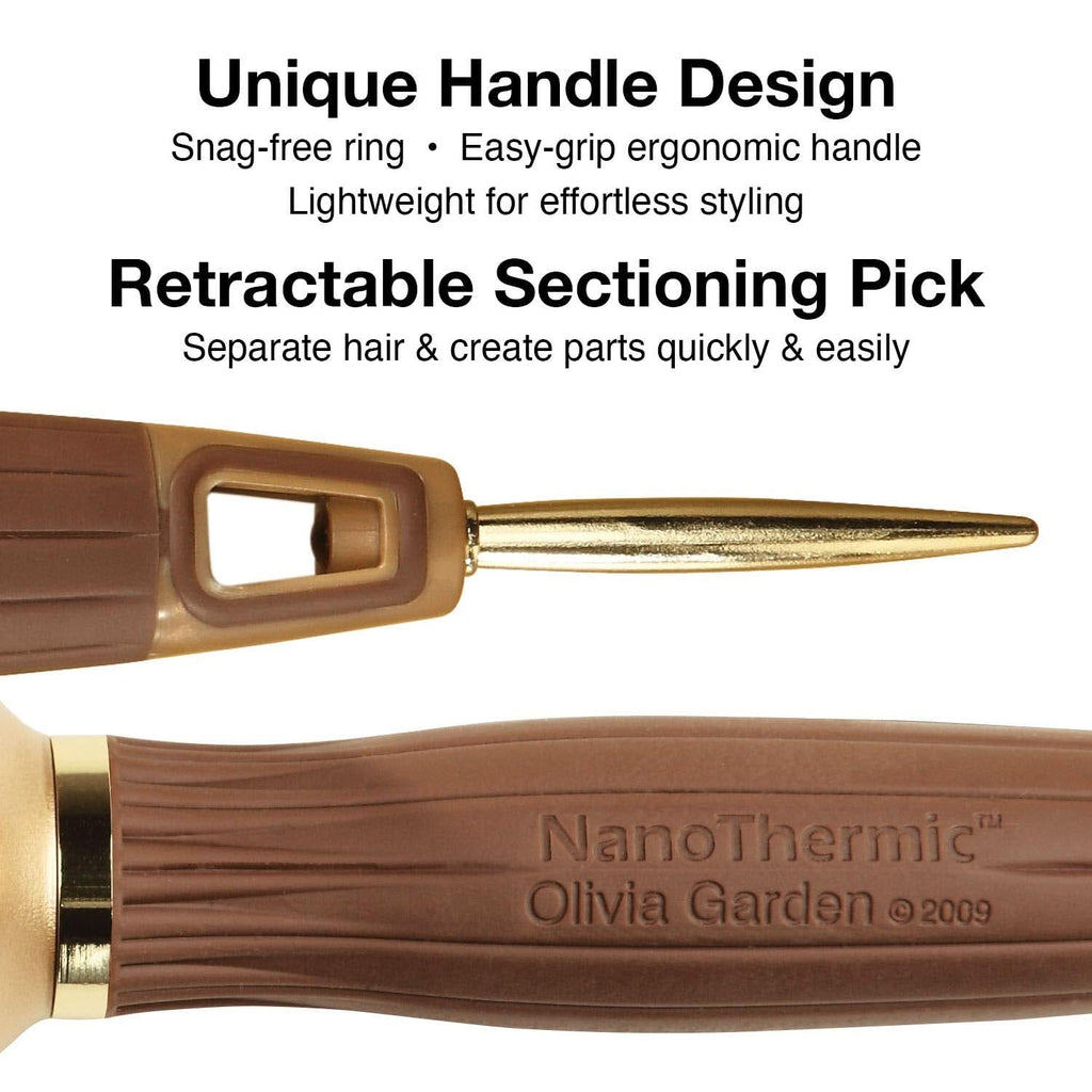Olivia Garden NanoThermic Ceramic + Ion 9 Row Styling Brush NT-S9R