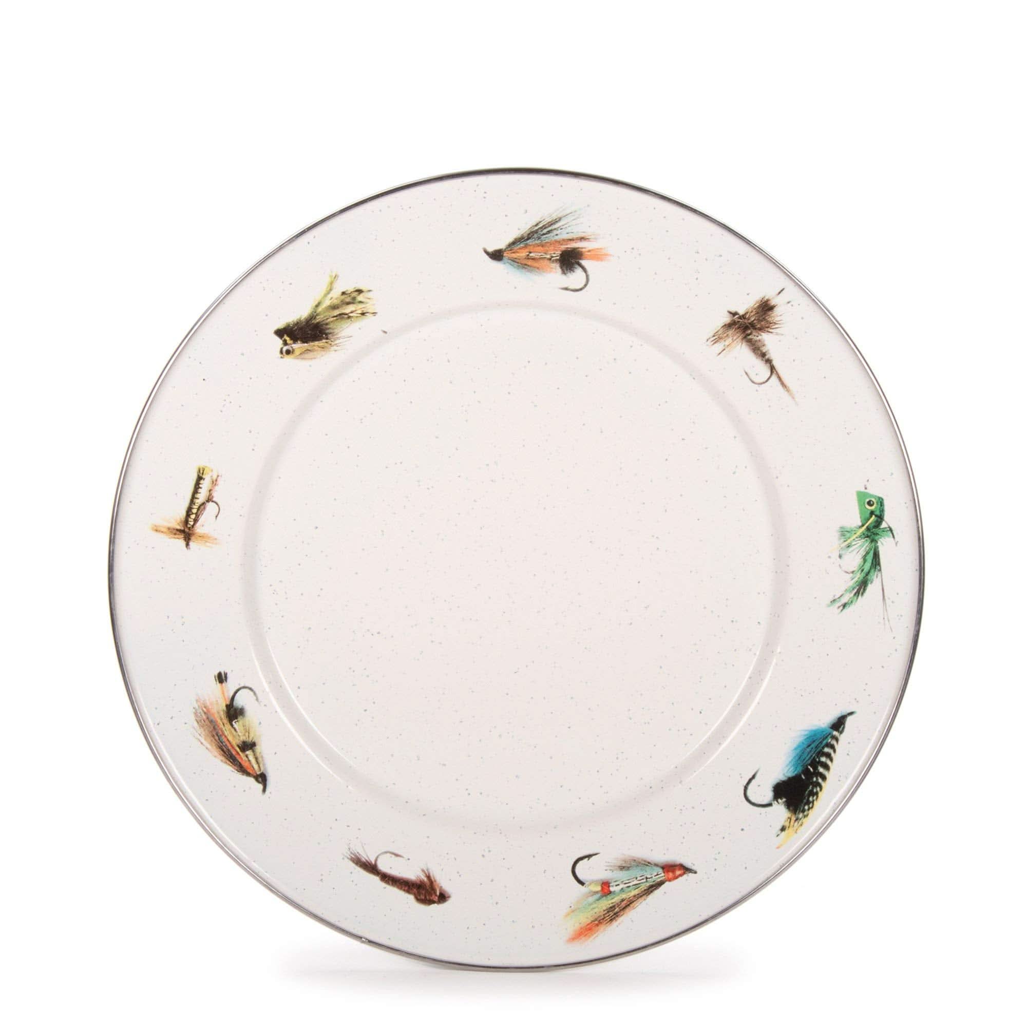 Golden Rabbit Enamelware 10.5" Dinner Plates , Set of 4
