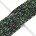 Genuine Ruby Zoisite Faceted Rondelle Beads, Sku#U1664
