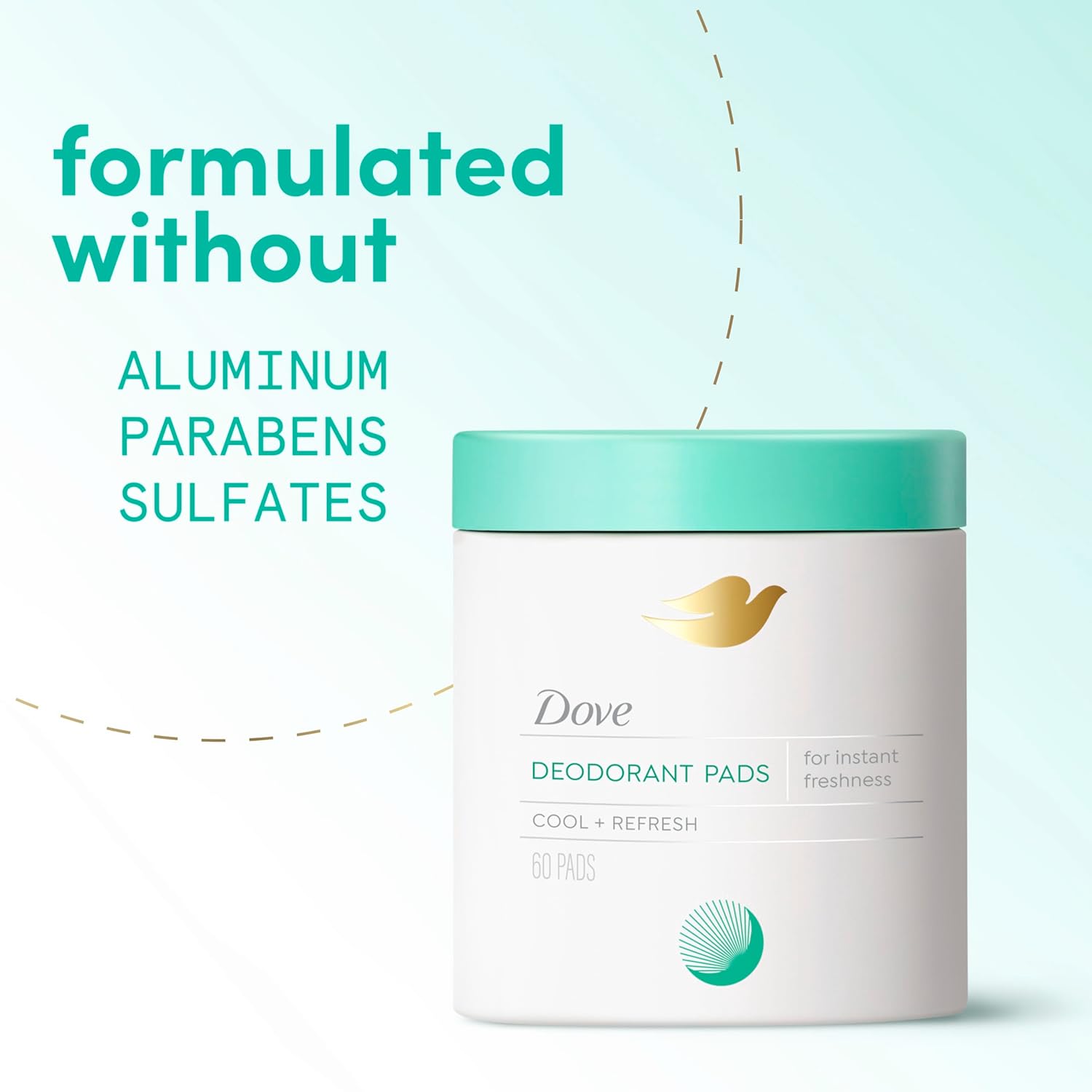 Lingettes nettoyantes Dove Body Wash 60 tampons pour femmes, neutralisent les odeurs et exfolient en douceur pour affiner le grain de peau.