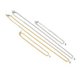 Dainty Curb Cuban Chain Necklace Bracelet, sku#EF259