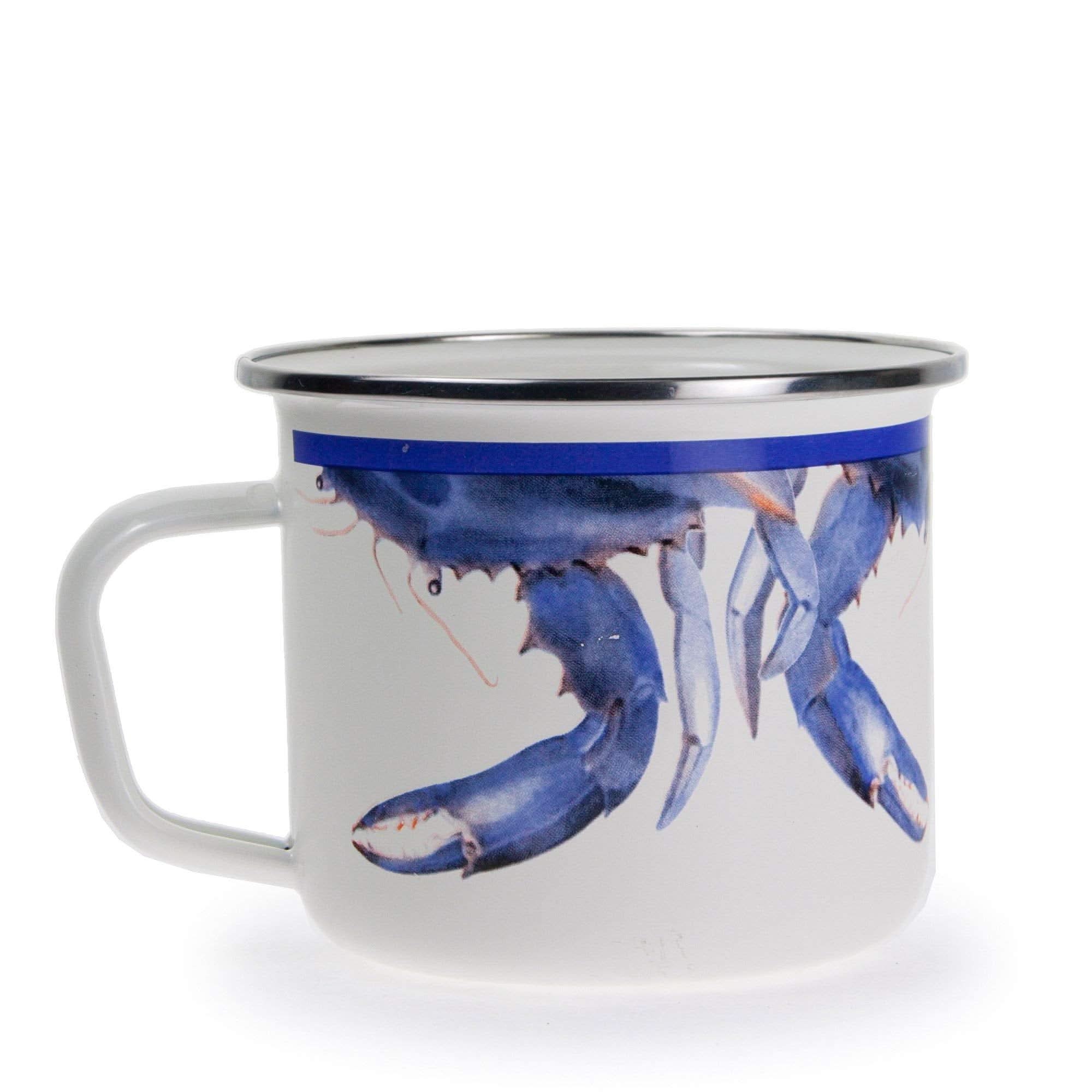 Golden Rabbit Enamelware 24 oz Grande Mugs Set of 4