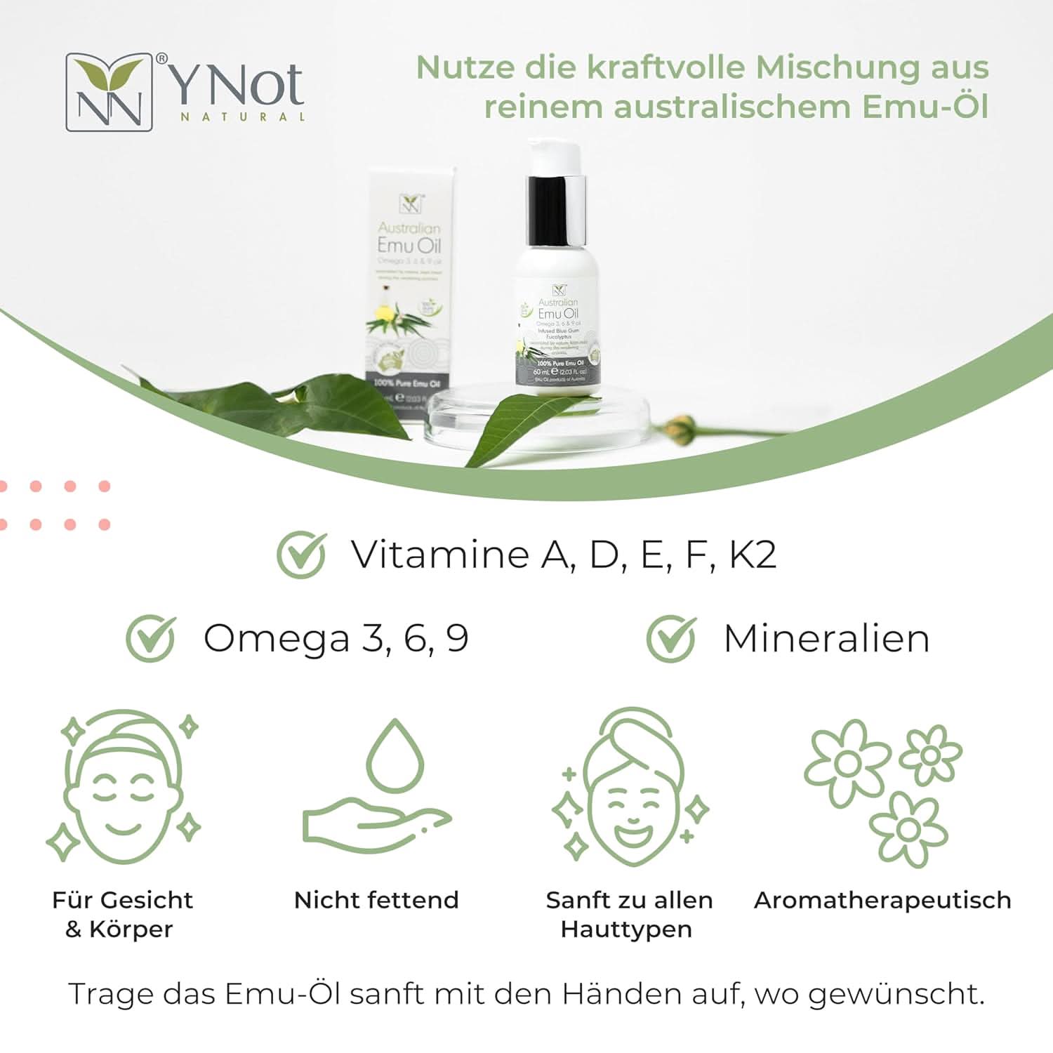 Australian Emu Oil - Blue Gum Eucalyptus 60 ml