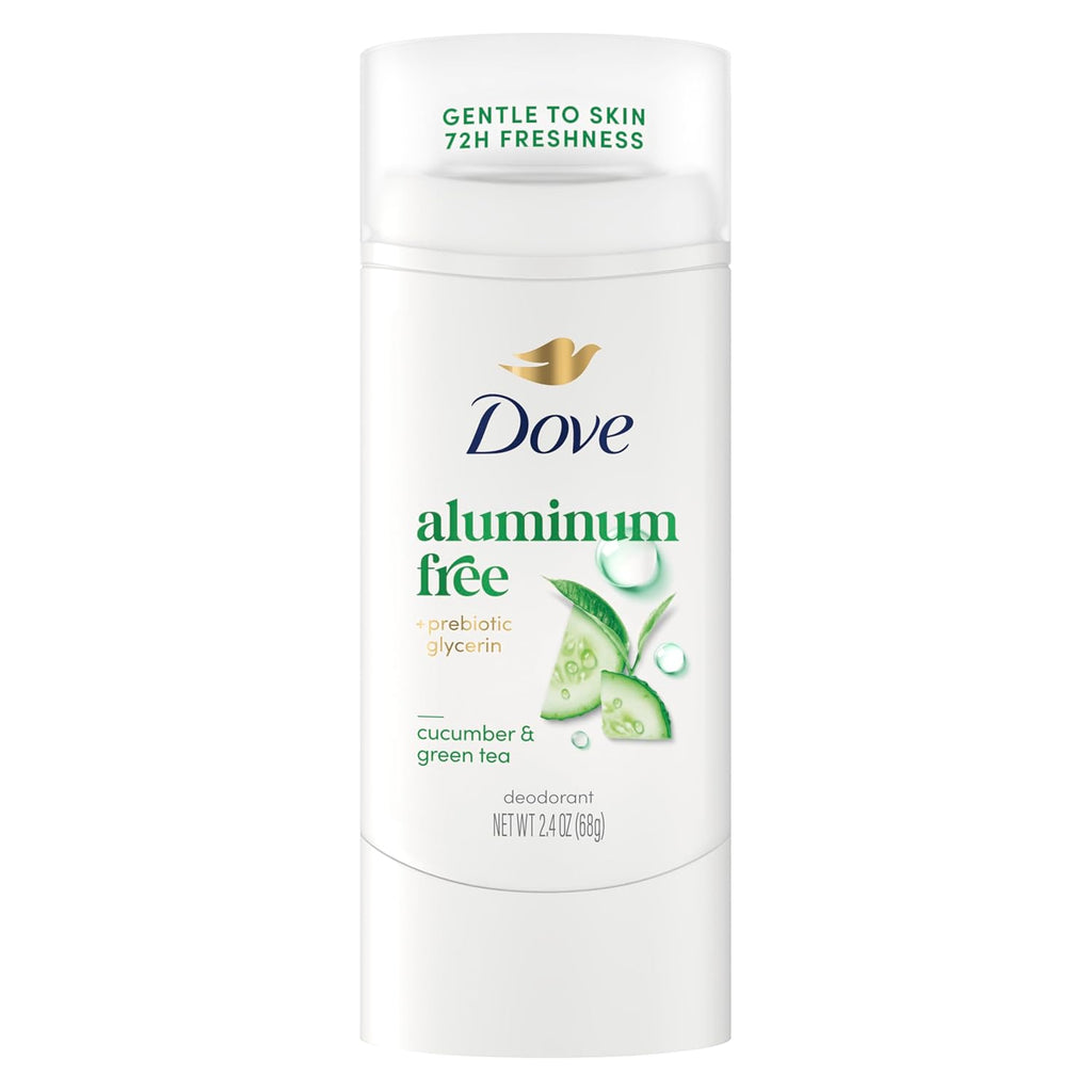 Dove Déodorant Stick Concombre & Thé Vert protection anti-odeurs 72h Sans Aluminium 68 g